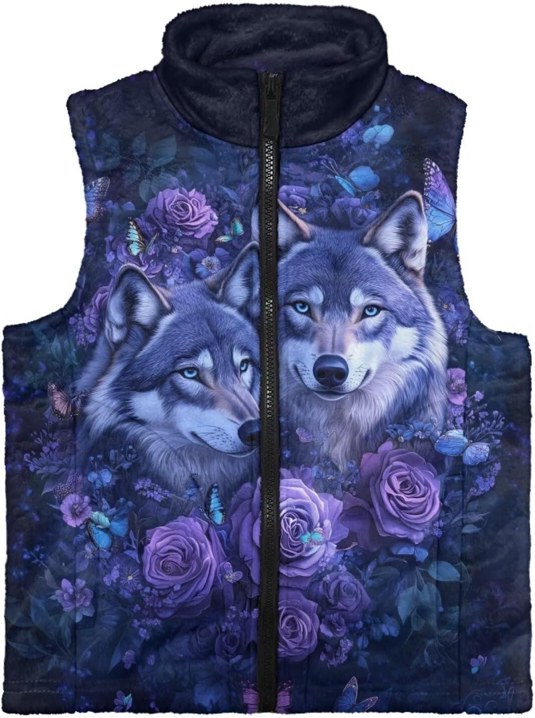 Girls Full-Zip Fleece Vest Size 2-12 Kids Sleeveless Outerwear Jackets Soft Warm Winter Coat with Pockets