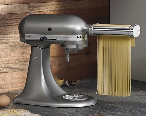 Miniatura 2 de KitchenAid - Rodillo y cortador de pasta KSMPRA, 3 piezas, acero inoxidable