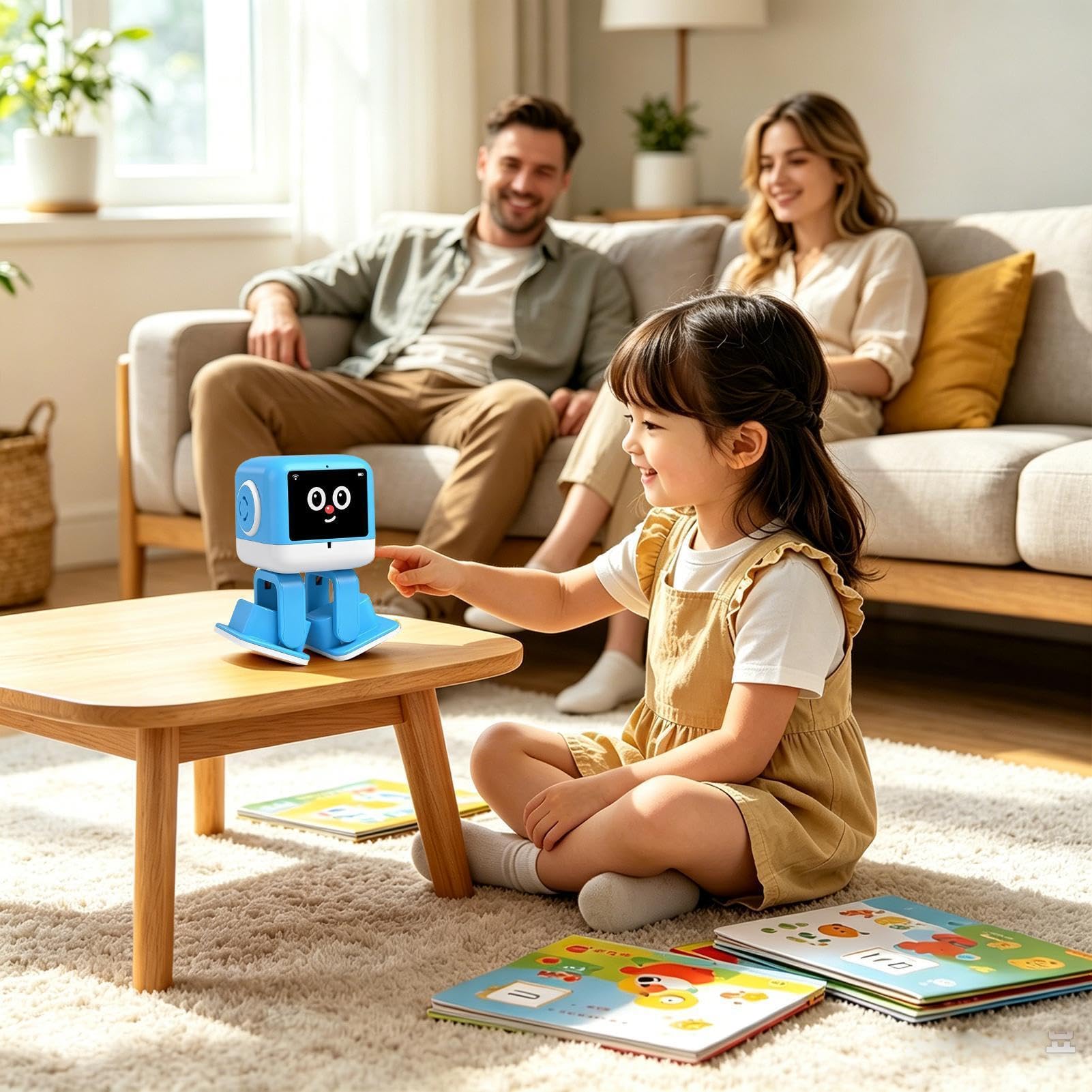 Robot Giocattoli Compagno AI di Apprendimento Interattivo Intelligente | Compagno Robot da Scrivania Per Disegno, Apprendimento, Educazione Precoce, Gioco a Casa e Vita da Scrivania