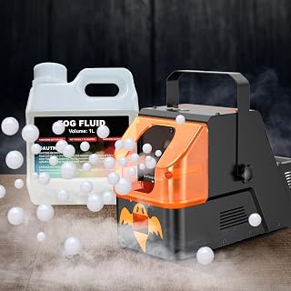 400W Fog Bubble Machine + 32oz Medium Density Fog Liquid