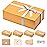 LIFELUM Gift Boxes with Lids for Presents 5 Pack 13.85 x 8.35 x 4.45 inch Gold Gift Boxes with Ribbon,Card,Shredded Paper Filler Gift Box for Valentine\'s day,Christmas