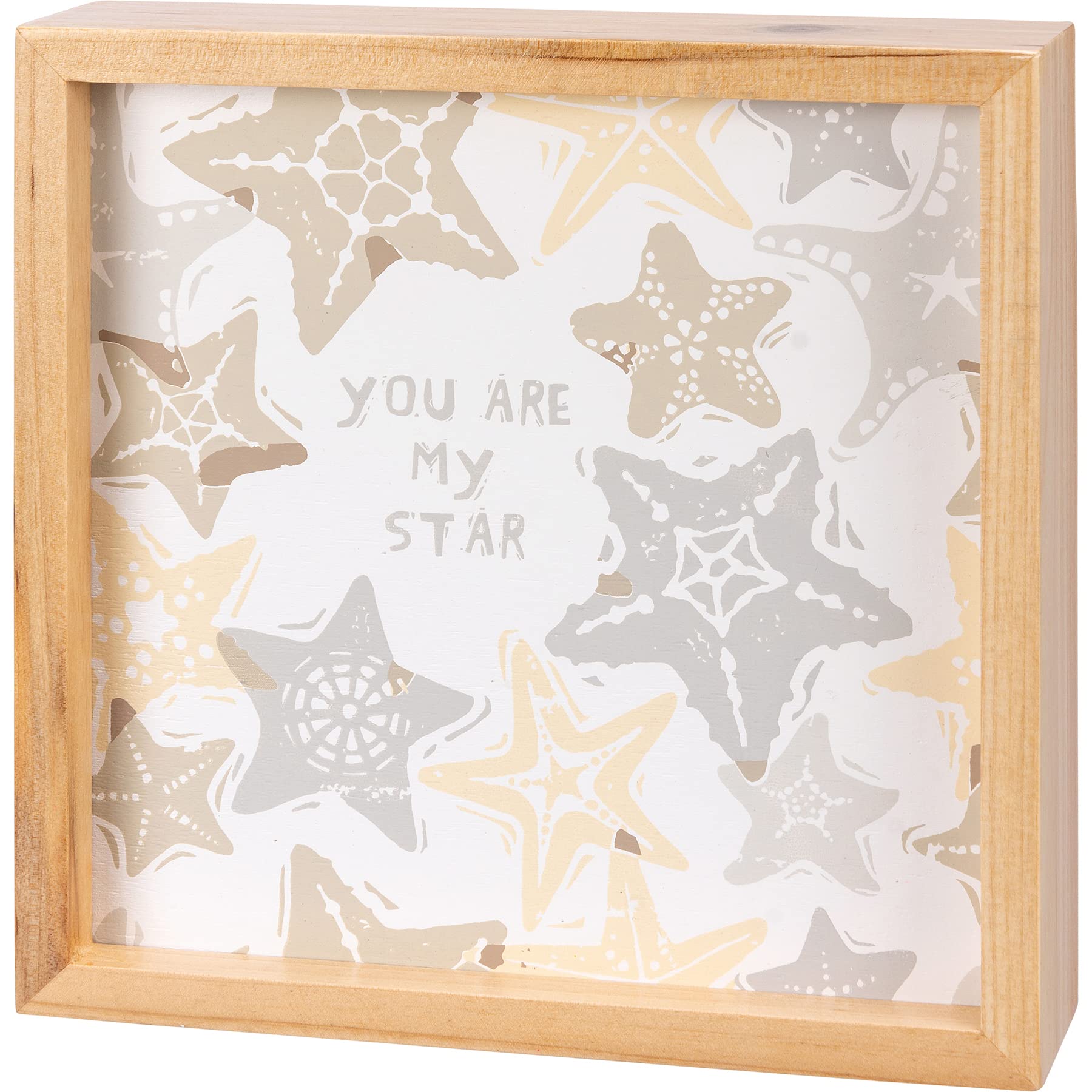 Cadre You are my star en bois : un message tendre pour embellir votre salon