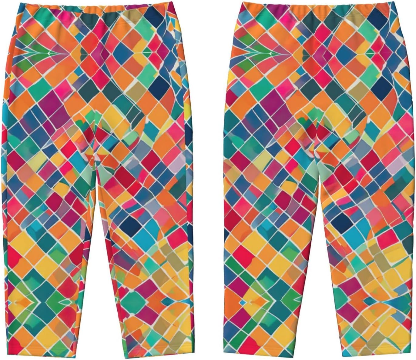 Checkered Design Colorful Print Comfortable Pajama Pants,Teenagers Pajama Pants,For Both Lounging At Home And Outings