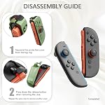 PlayVital for Switch 2 Protective Case with Stand & Thumb Grips, Dockable Hard Shell Grip Cover for Nintendo Switch 2 Accessories, Anti-Scratches Shockproof Case, Solid Color - Matcha Green