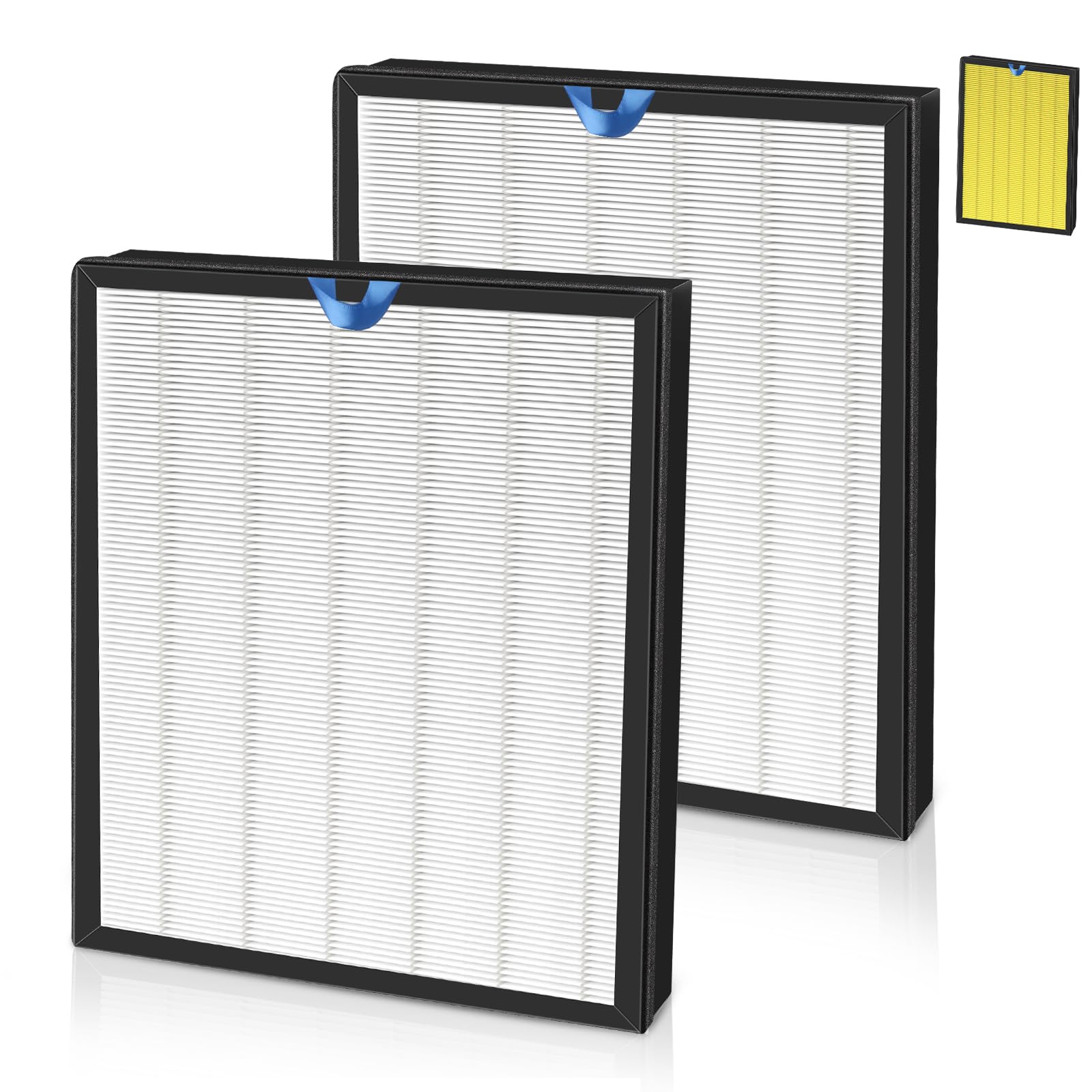 Vital 200S Replacement Filter Compatible with LEVOIT Vital 200S Vital 200S-P, H13 True HEPA and Activated Carbon 3-in-1 Filter, LRF-V201-WUS, 2 Pack, White