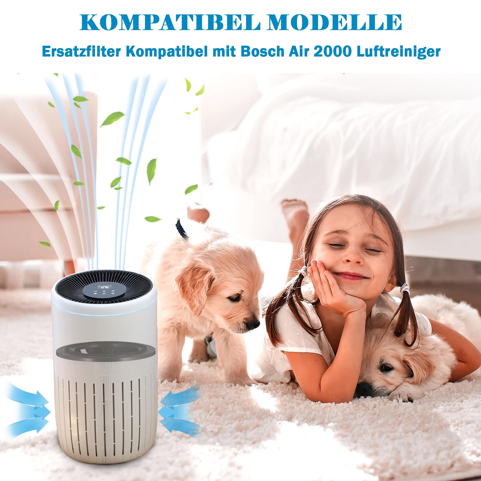 Air 2000 Ersatzfilter Für Bosch Luftreiniger - 3-in-1 HEPA Filter Mit Aktivkohle