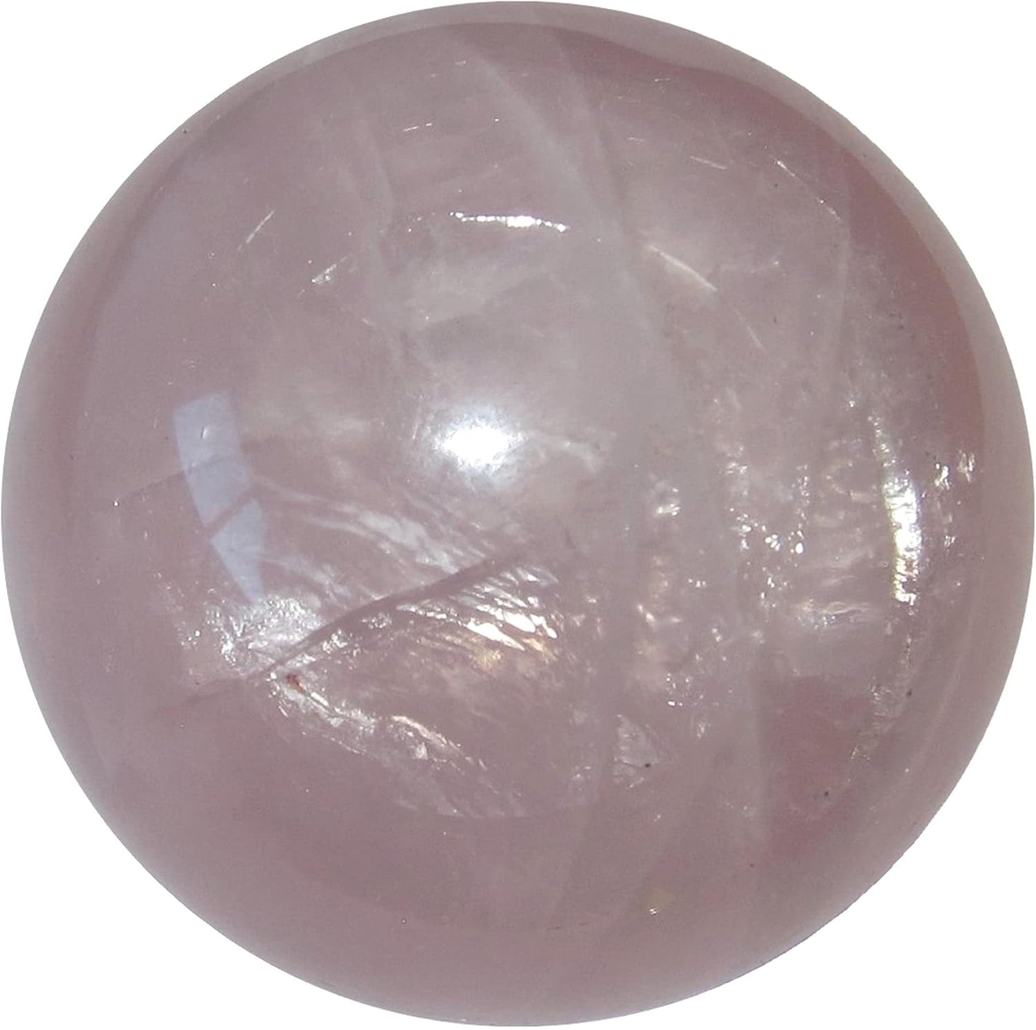 Rose Quartz Sphere Dancing Star Crystal Ball 1.25-1.5 inch