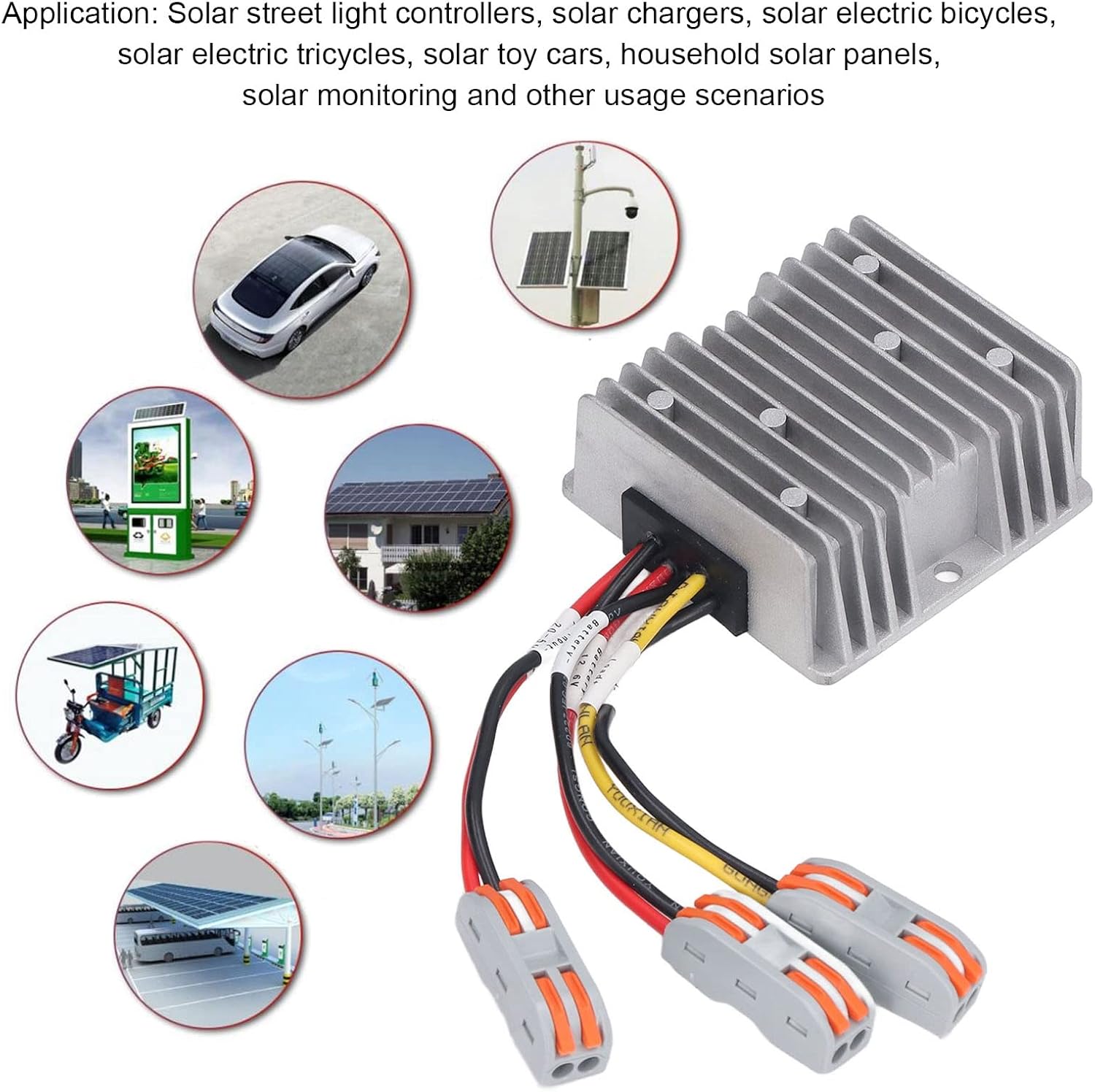 20A 300W MPPT Solar Charge Controller, Buck Synchronous Rectifier, Photovoltaic Battery Charger for Solar Street Light Controllers, Solar Chargers (14.6V Normally Open)