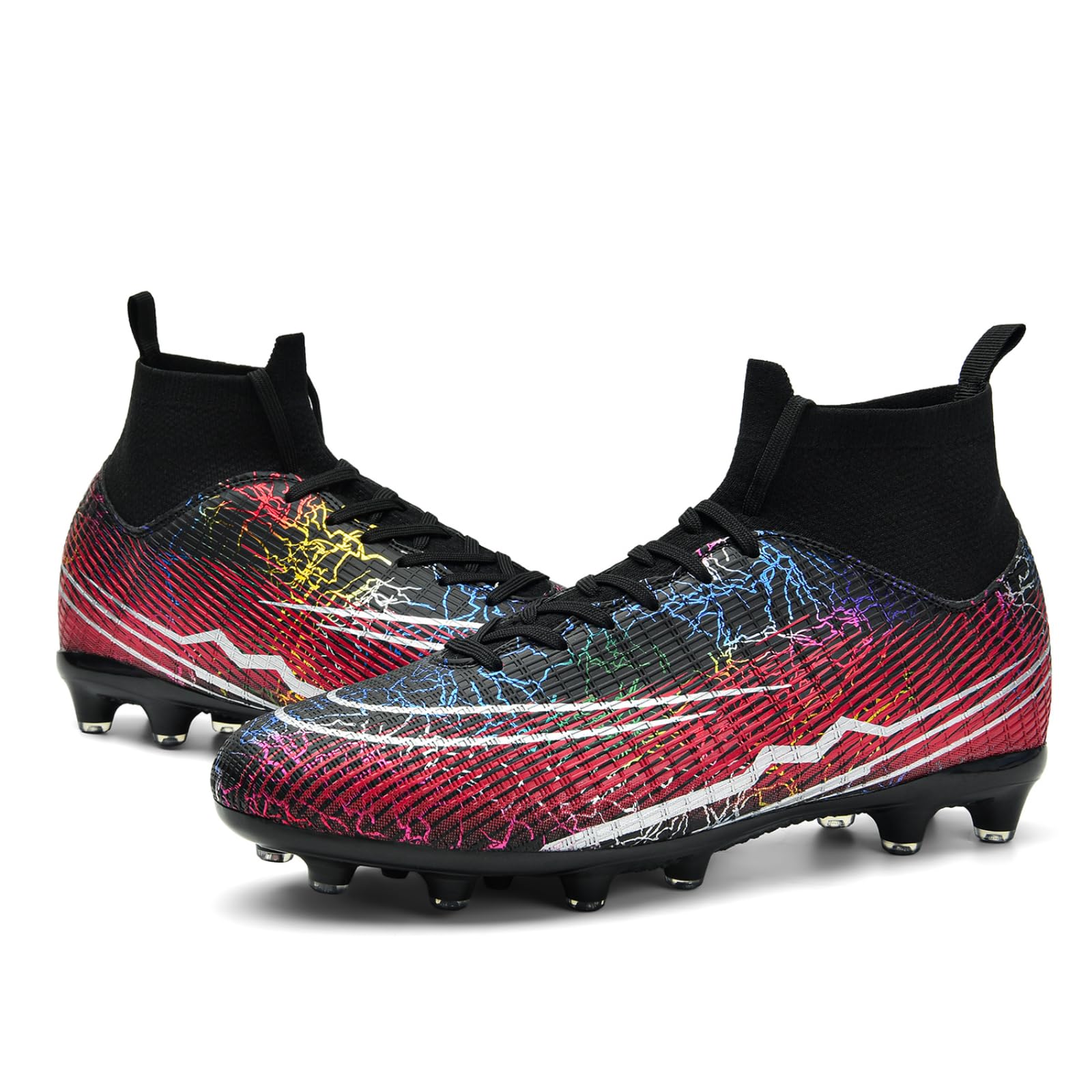 Under Armour Spine Brawler Mid MC 3024074-004 Black-Anthracite-White Men's Football Cleats 14 US