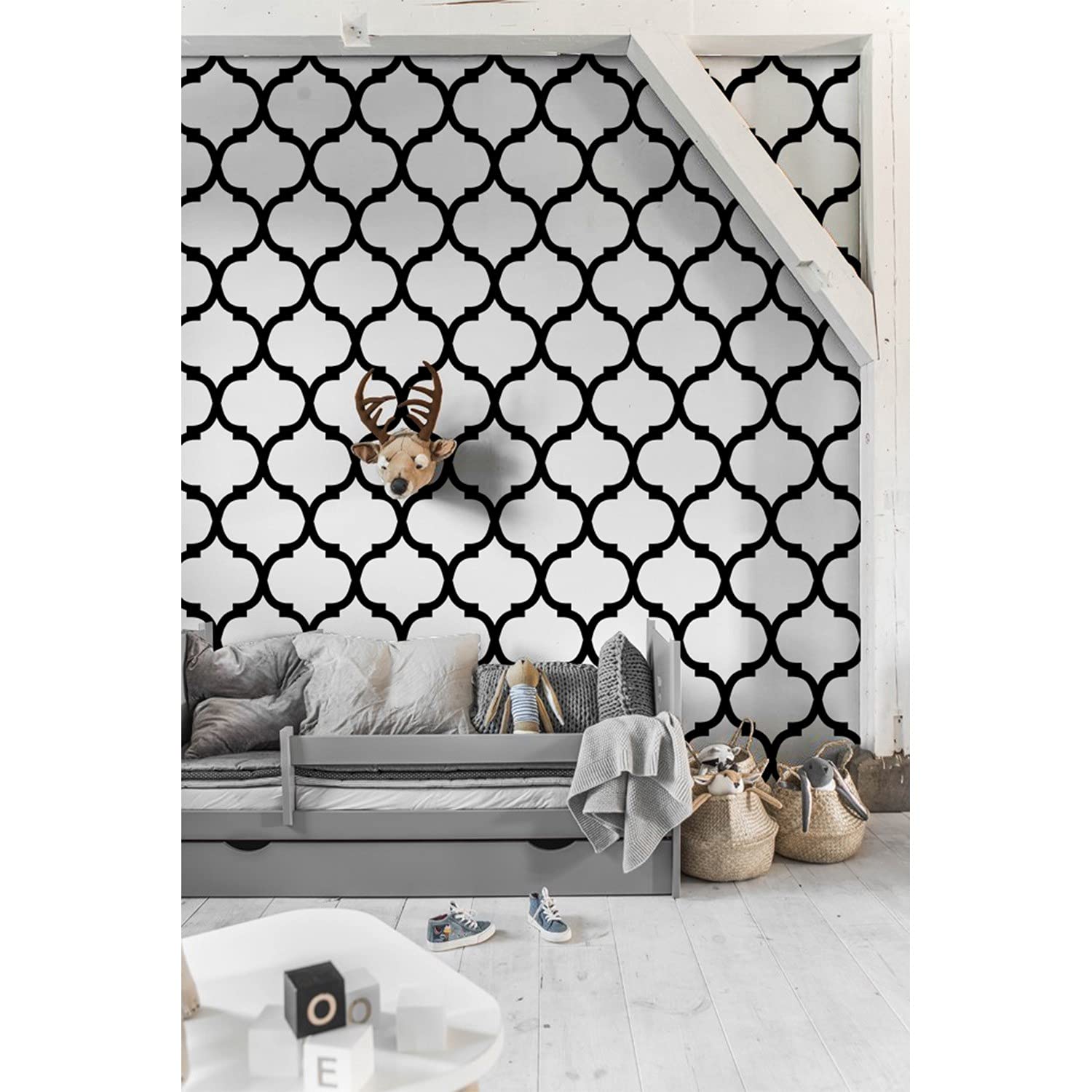 Papier peint marocain minimaliste 312x219 cm Coloray pour salon