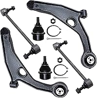 Vista 226 de Detroit Axle - Kit de suspensión delantera RWD para Chrysler 300 Dodge Challenger Charger Magnum, brazos de control superior con barras