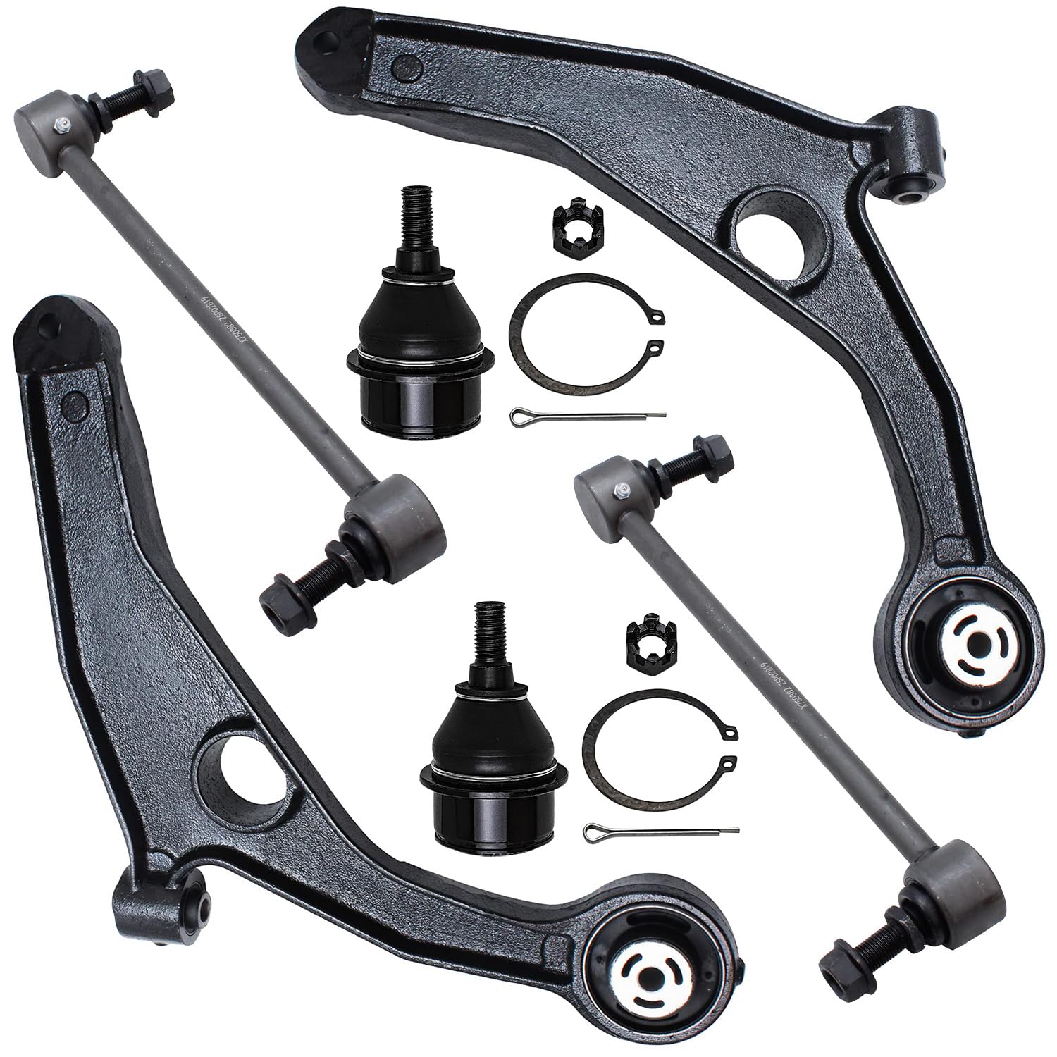Detroit Axle - Front Lower Control Arms Ball Joints Sway Bar Links