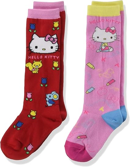 Amazon サンリオ 2足組ソックス Hello Kitty ハイソックス キッズ ミックス01 日本 16 18cm 日本サイズs相当 靴下 通販