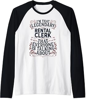 Repair Rental Service - Legendary Rental Clerk Raglan Baseball Tee