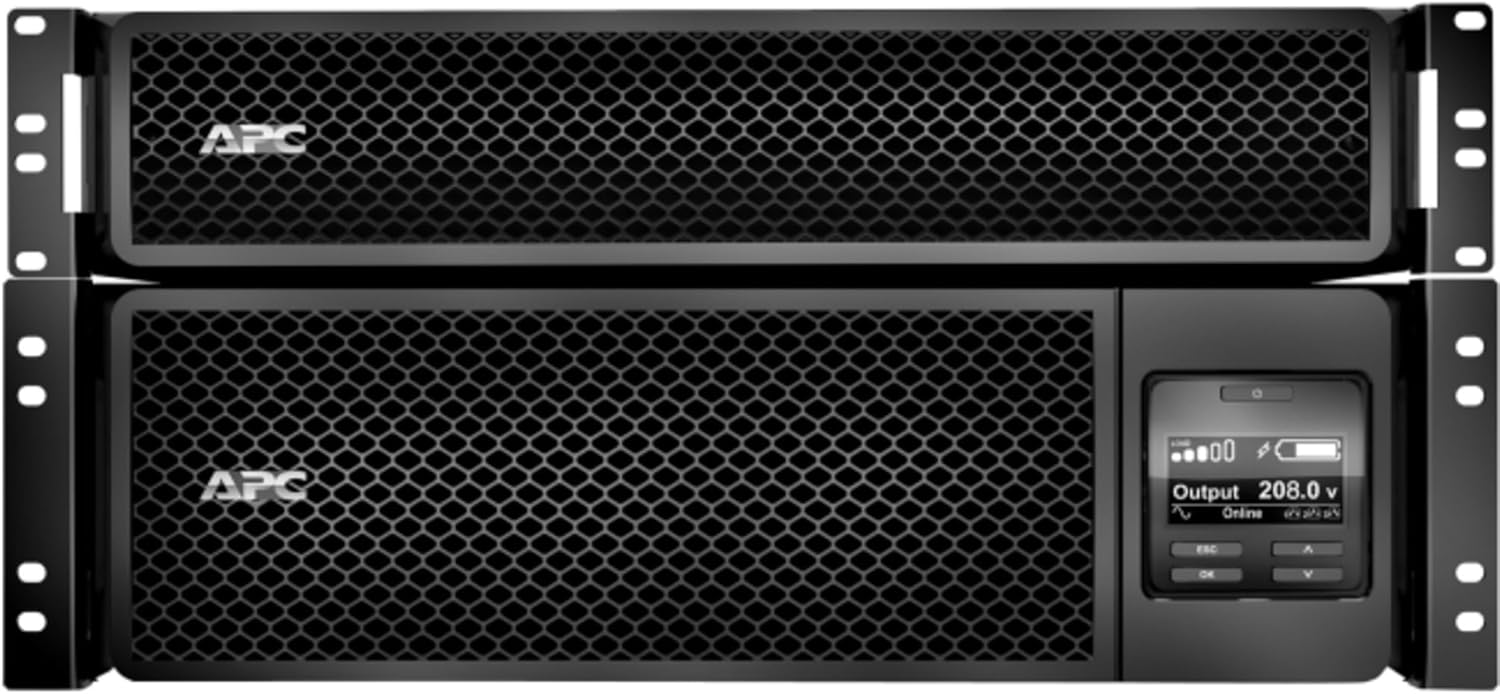 APC SRT5KRMXLT-5KTF Smart-UPS SRT 5000VA RM - UPS (rack-mountable) - AC 208 V - 4250 Watt - 5000 VA - Ethernet 10/100, USB - output connectors: 16 - 5
