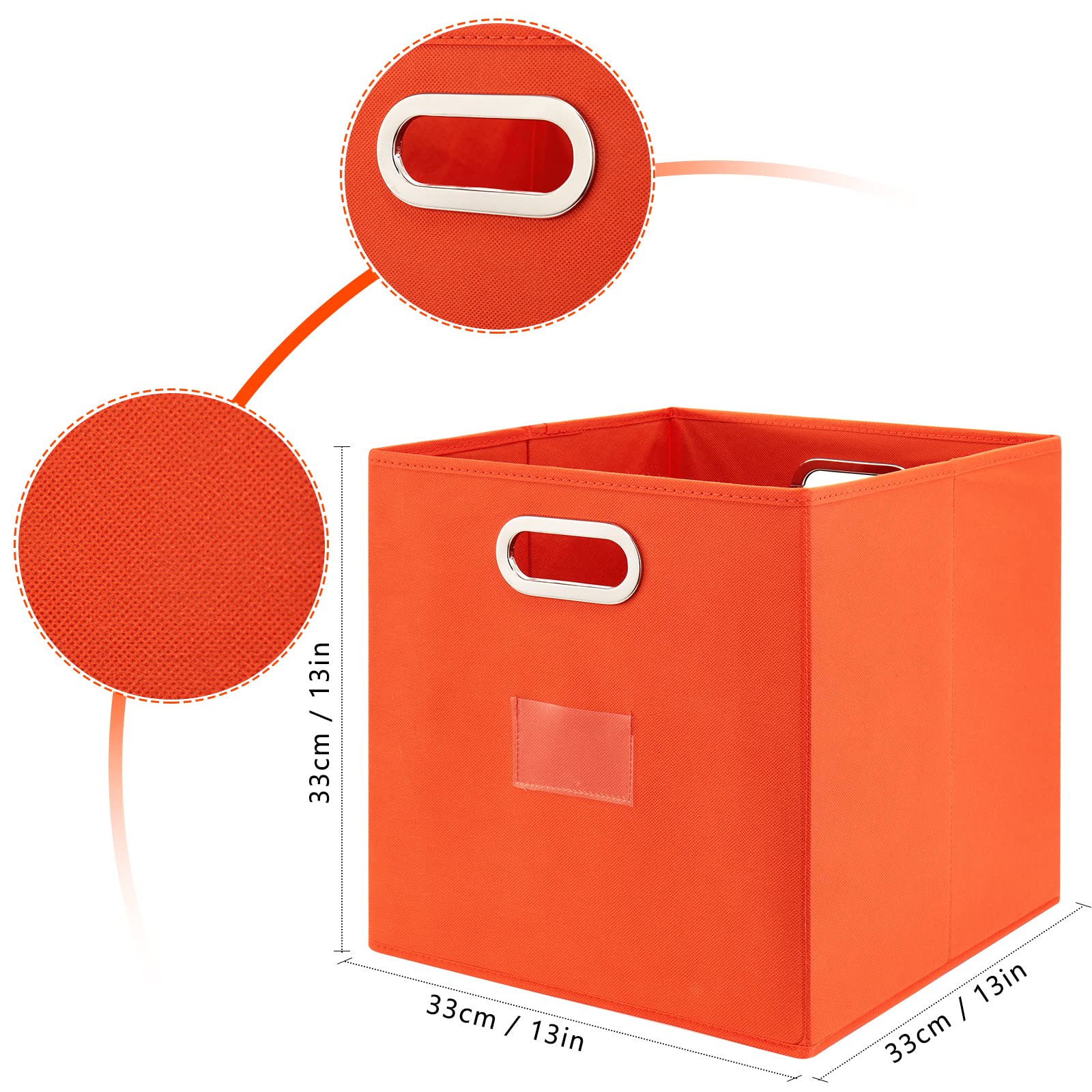 Amazon.com - Robuy Foldable Cube Storage Bins Set of 4 Fabric