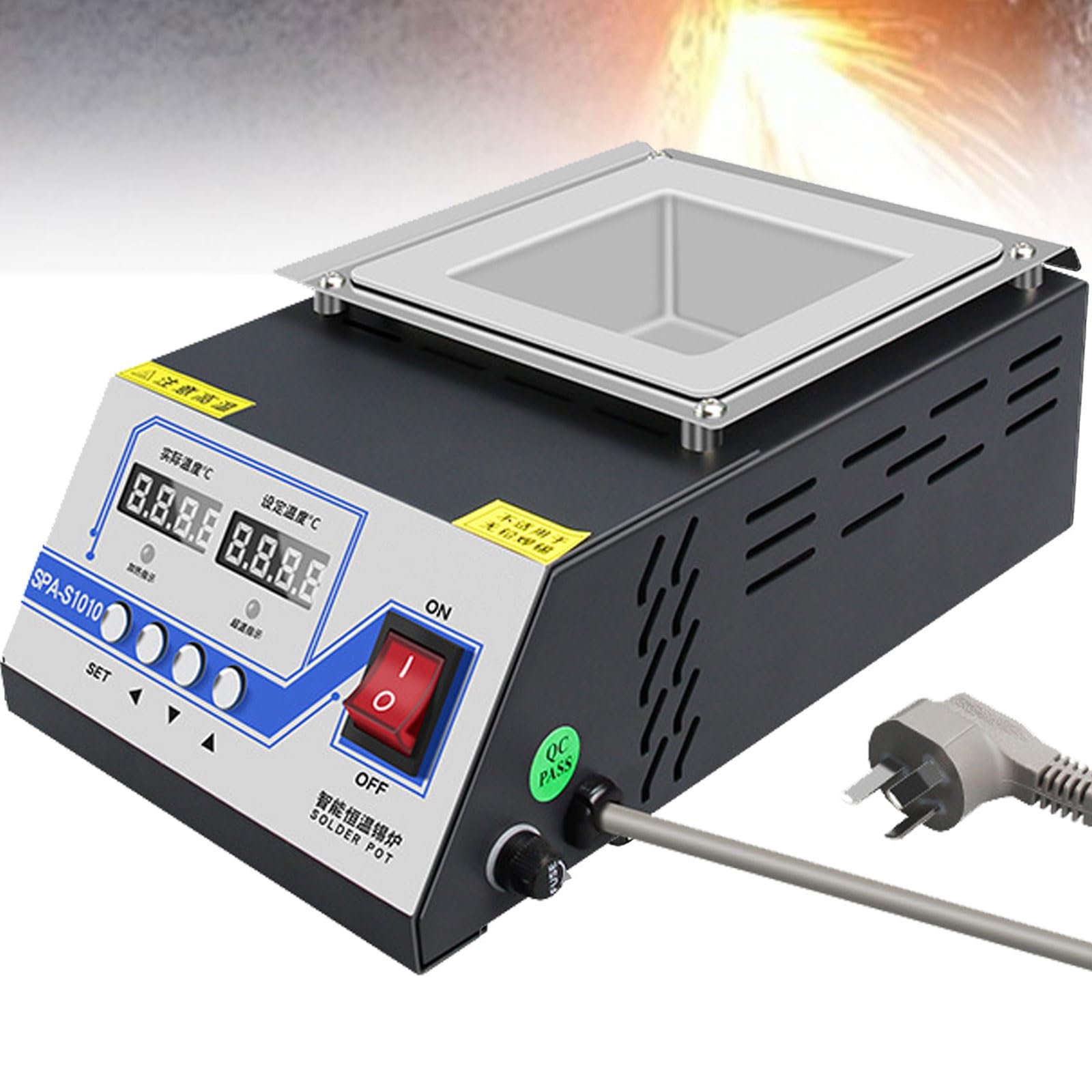 Crisol de soldadura con precisión de 0,1 °C para evitar daños térmicos en placas PCB