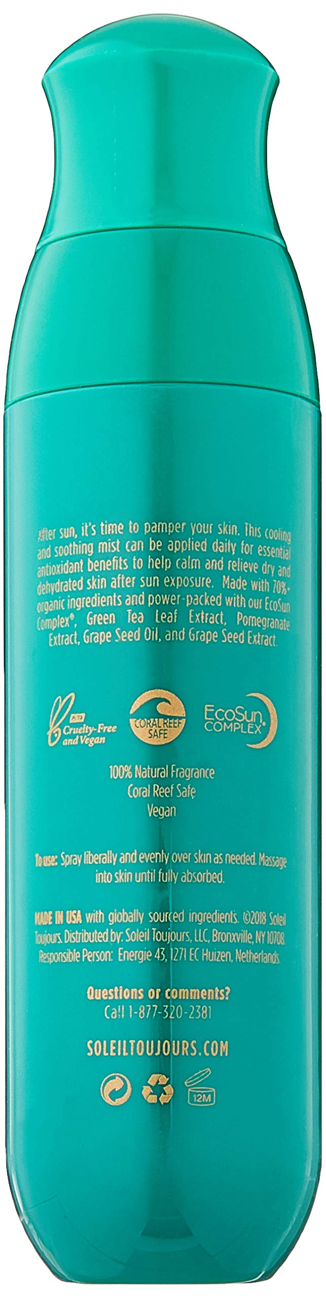Soleil Toujours Aloe Organic Antioxidant Calming Mist 3 2 Fl | Desertcart  Samoa