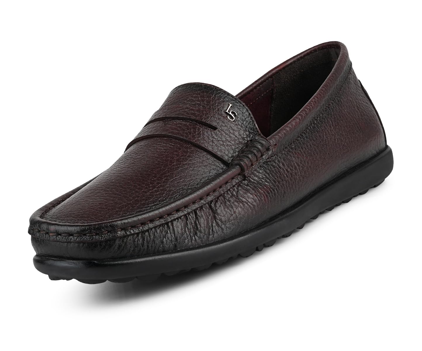 louis stitch Brown Italian Milled Leather Formal Shoes for Men | Ultra Lightweight Men’s Slip On Formal Loafers | Comfortable for Long Hours | LSPDFLBB-picture-49