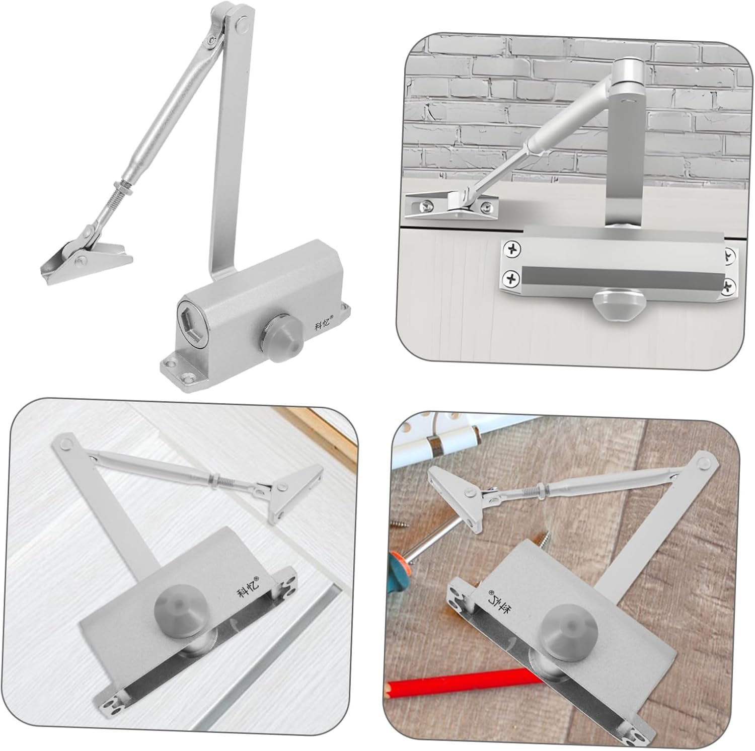 45kg Fireproofing Door Spring Hinge Hydraulic Spring Buffer Door Closer for Home Use Easy Install