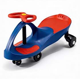 Carrinho de Rolimã Infantil Gira Gira sem Pedal URBANIUS, Volante 360° e Estrutura Reforçada – Certificado pelo INMETRO, 3+ Anos (Azul e Laranja)
