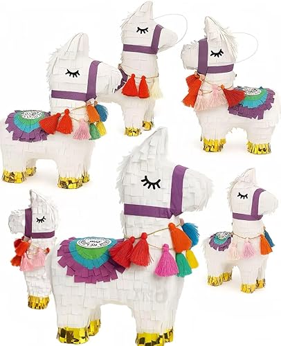 GIFTEXPRESS 6pk 8"x6" Benito the Mini Llama Pinatas – Small