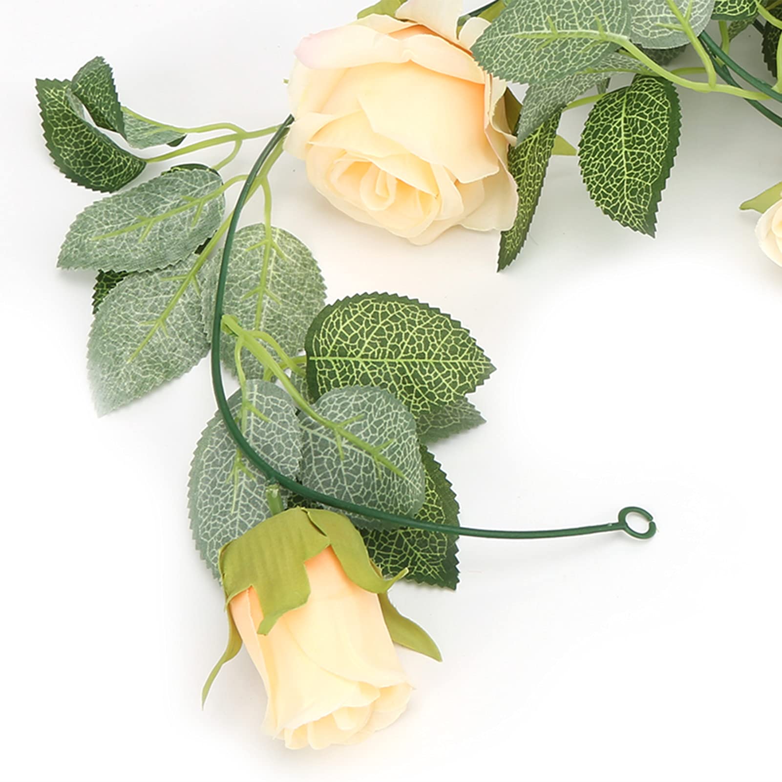 Amazon.com: Naturally White Rose Garland Artificial Floral Garland