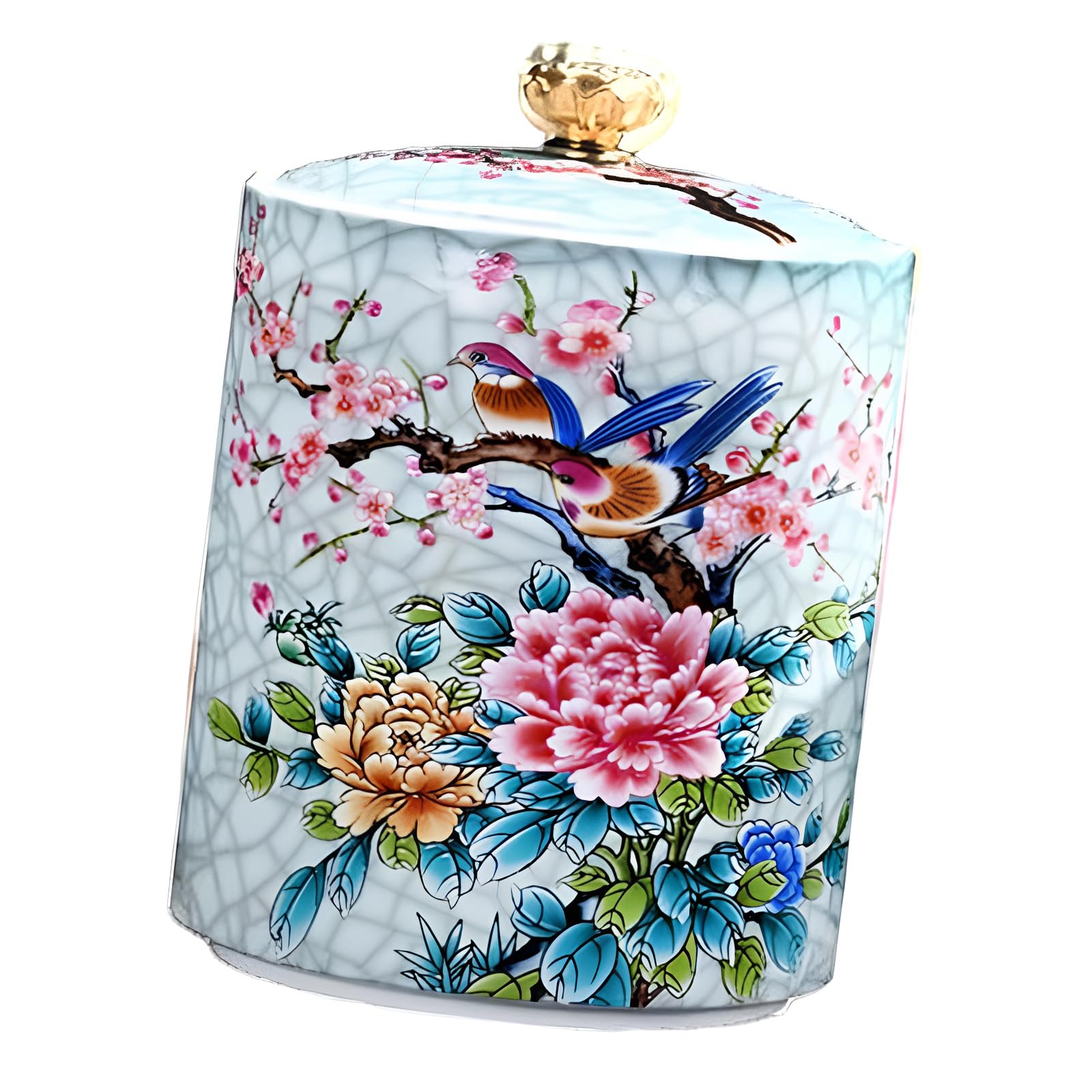 Xjdzineq Ceramic Storage Jar Multifunctional Tea Salt Candy Canister Storage Container with Sealed Lid for Cooking Ceramic Salts Shaker