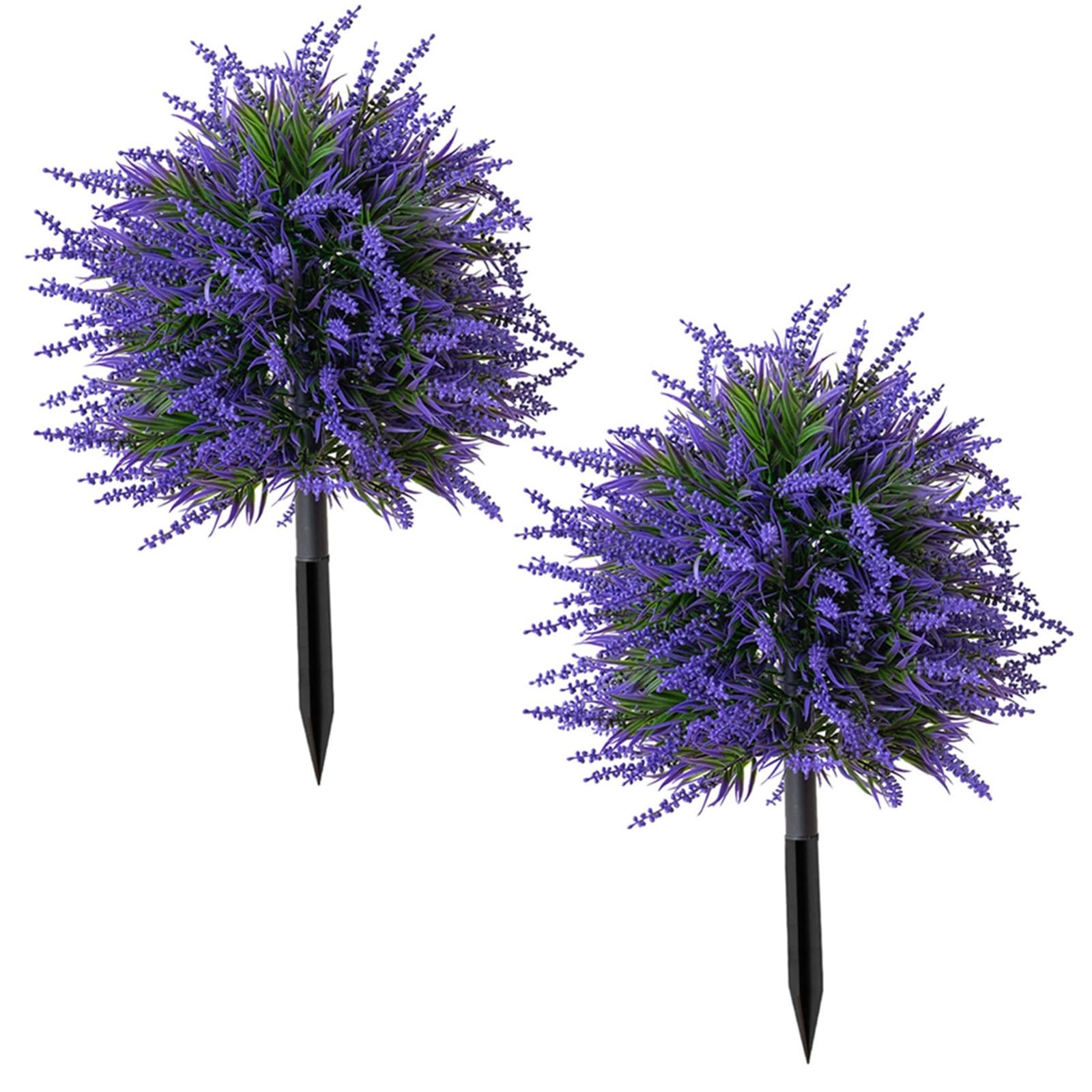 Plantas Artificiales Árboles topiarios Artificiales de boj y Lavanda for Exteriores con estaca