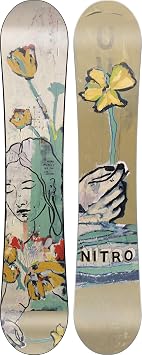 Nitro Mercy Womens Freestyle Snowboard - Twin Shape, Responsive Pop, Park Ready - Freestyle, Jumps