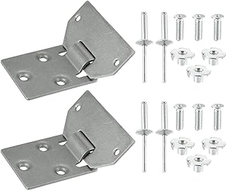X AUTOHAUX 2 Set Golf Cart Seat Hinge Bottom and Plate for EZGO TXT Medalist Shuttle MPT Work Horse Gas and Electric Models 1994-Up Replace 71610-G01 71609-G01