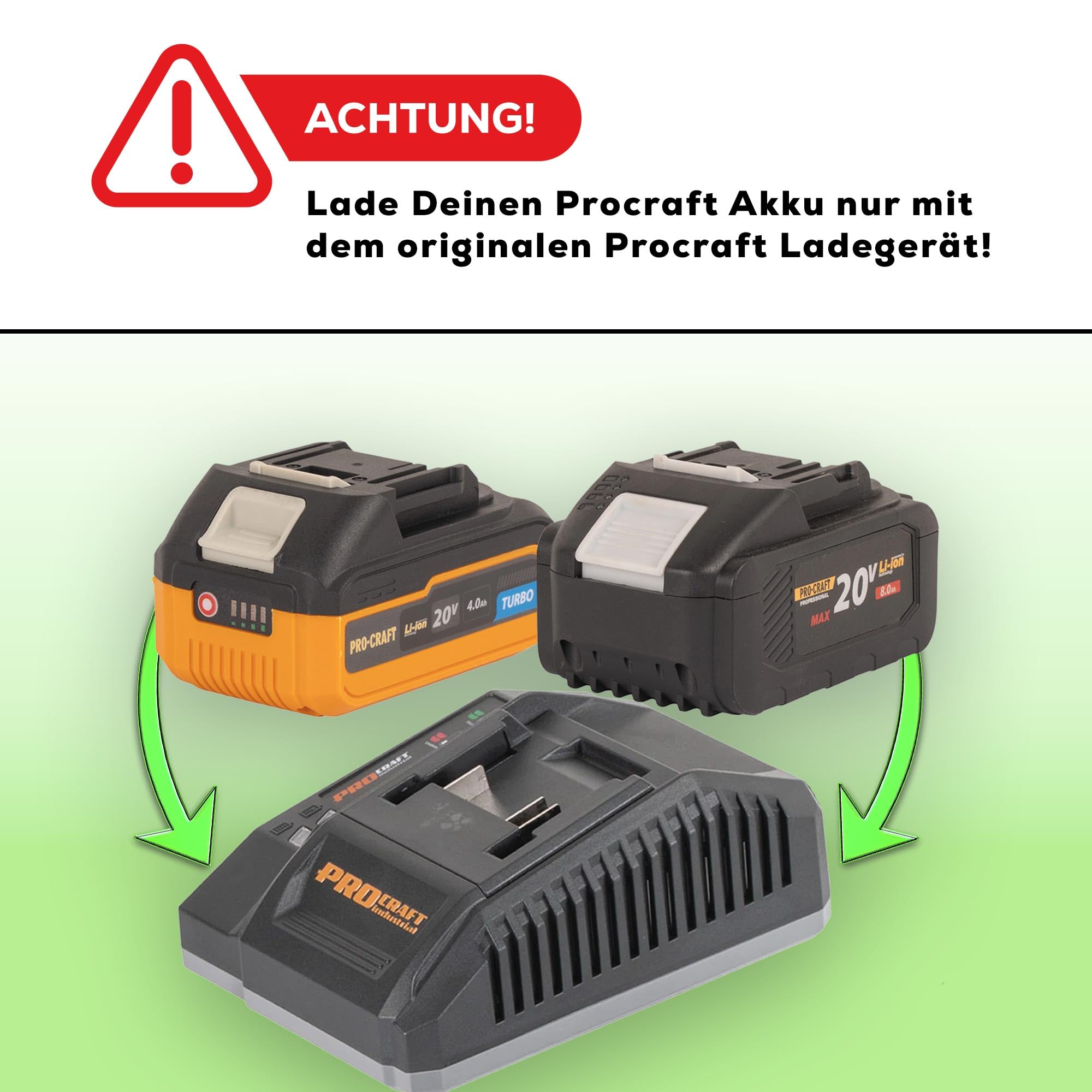 Procraft ATA-40/2 akumulatorowa podkaszarka 40 V (2 x 20 V) 220 mm bezszczotkowa + 2 x akumulator 4,0 Ah + ładowarka