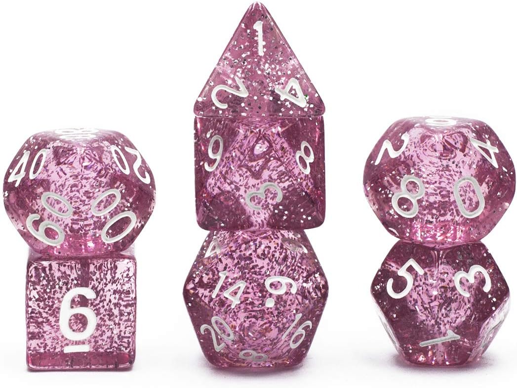 Polyhedral DND Dice Sets 7-Die Dice for Dungeons and Dragons Pathfinder DND RPG MTG Table Gaming Dice Dungeons and Dragons DND RPG MTG Table Games