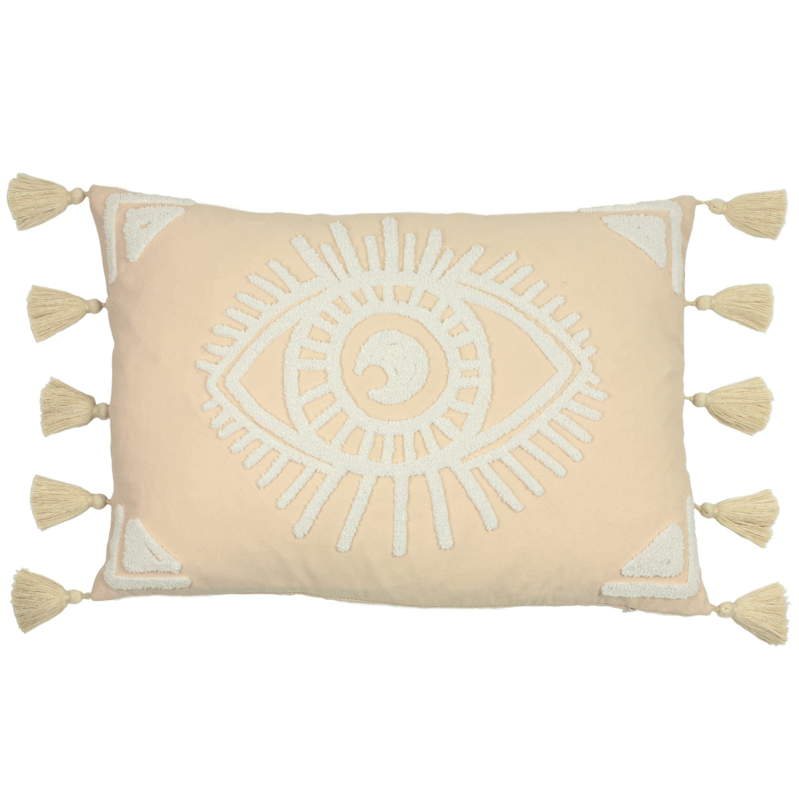 furn. Ashram Eye Cushion, Blush, 35 x 50cm
