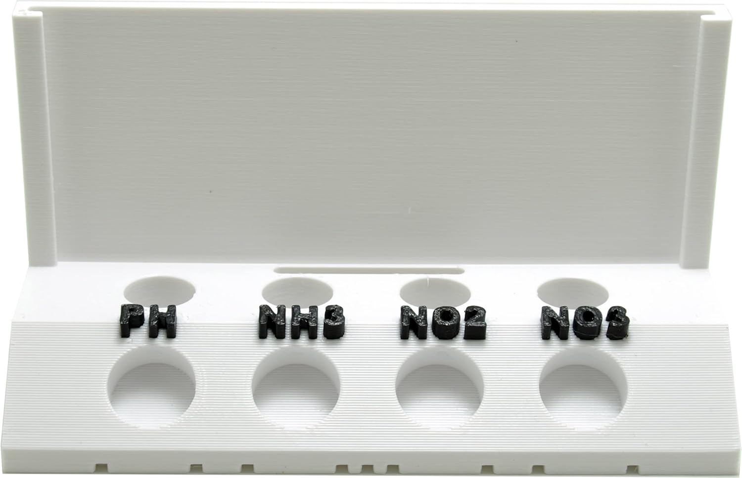 Aquameta Aquarium Test Tube Holder with Rack – For API Freshwater Master Test Kit – 4 Slots Test Tube Rack – White