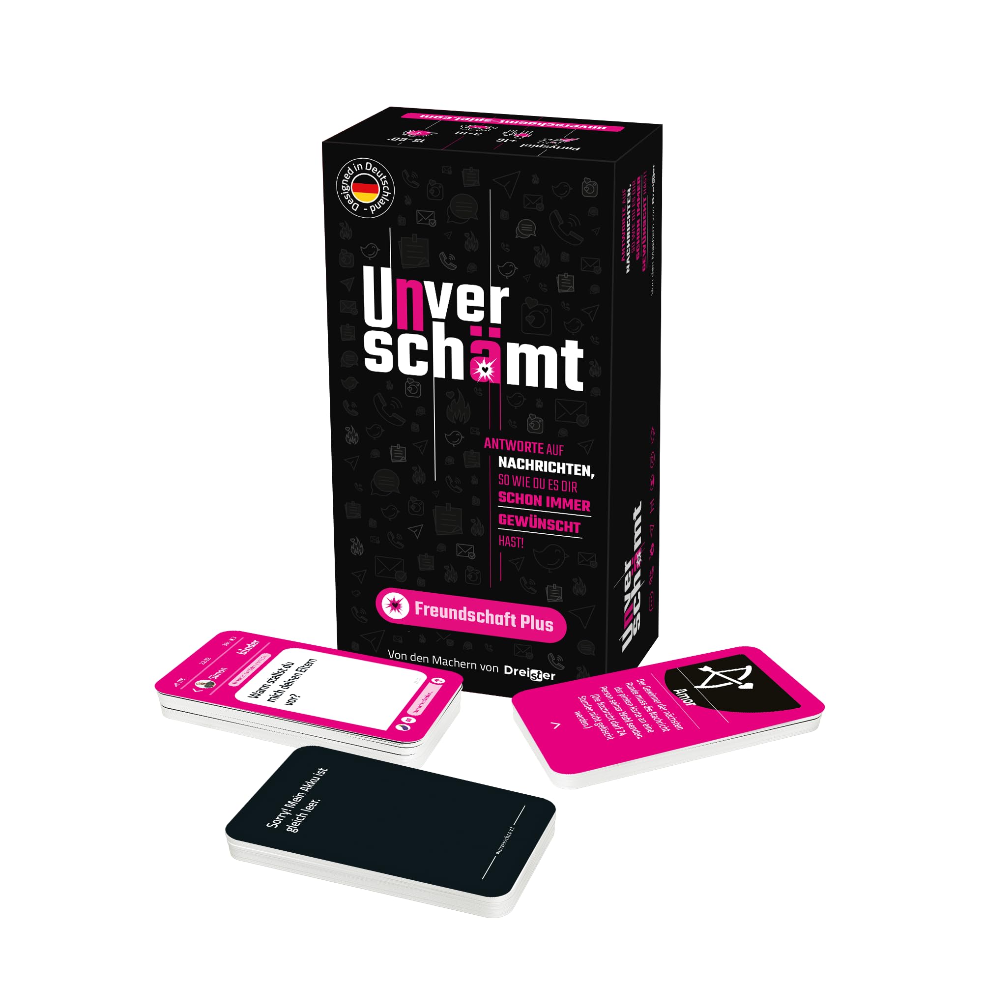 UNVERSCHÄMT Gesellschaftsspiele für Erwachsene - Freundschaft Plus & Gaming Unzensiert und Ungeniert | Kartenspiel mit 480 Spielkarten