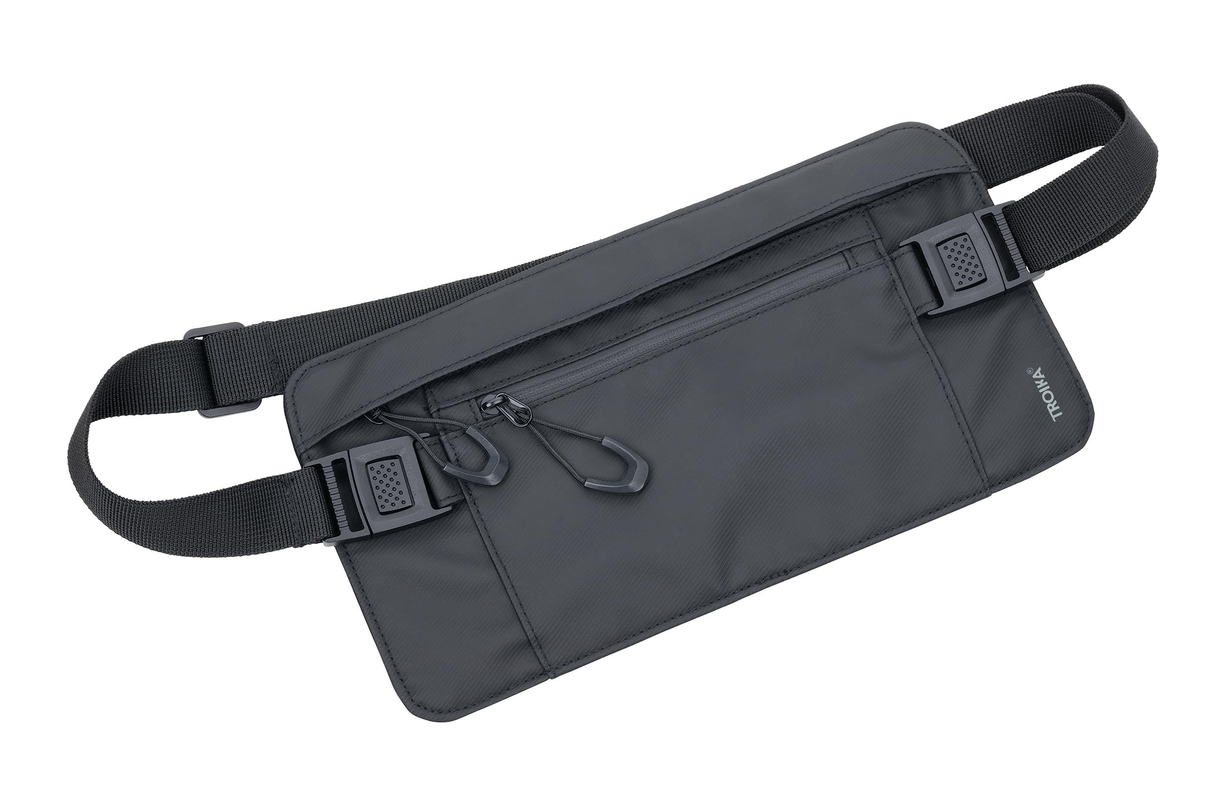 Original Belt Bag - Suitable for Tickets, Passport, ID Card, Driving Licence or Boarding Cards - Water-Repellent Zippers - Polyester, Polyurethane, Tarpaulin (tarp) – Black-image-47