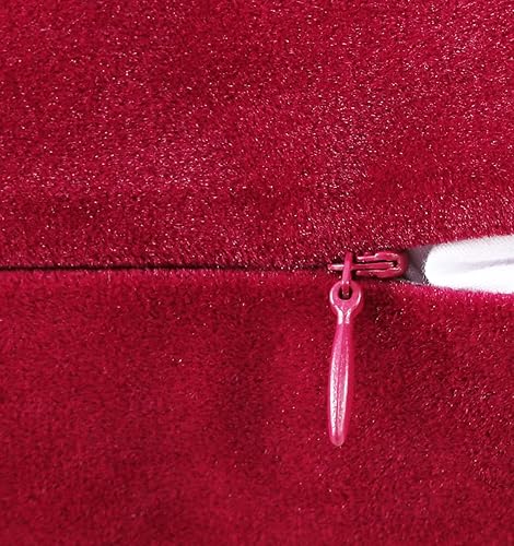 Miniatura 10 de Juego de 2 fundas de almohada cómodas de color verde oscuro, cuadradas, de terciopelo grueso sólido, súper suaves, decoración del hogar para sofá,