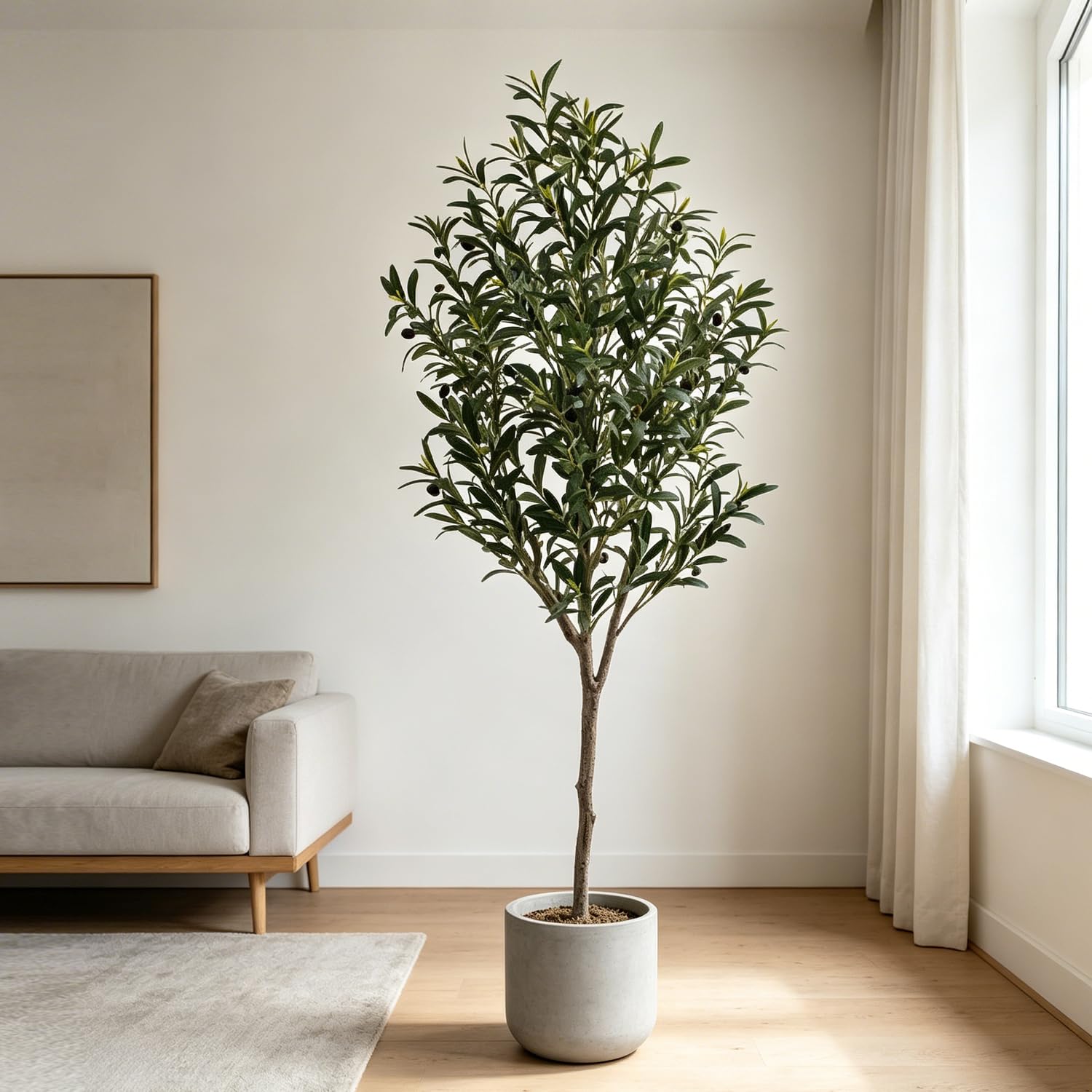 Artificial Olive Tree 5FT/150cm Fake Tree Large Likelife Tree (1 Pack)
