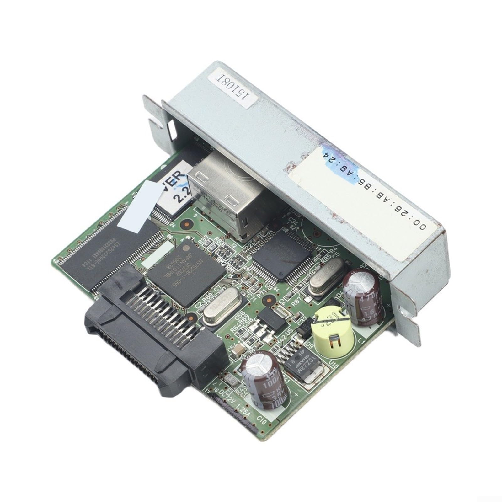 für rj45 LAN Karte UB-E02 kompatibel mit TM-J7000 J7100 für | IEEE 802.3u Standard, Auto-Negotiation, stabile Kabelverbindung, ersetzt USB-Limitierungen, für ideal für Büros