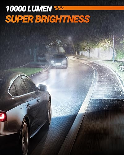 Miniatura 2 de SEALIGHT XF3A 52025201 Bombillas LED antiniebla o DRL, 10000LM 6500K blanco frío, 600% súper brillo, rendimiento de disipación de calor ultra alto,