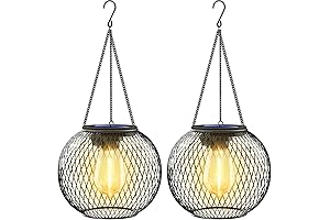 UBright Outdoor Solar Hanging Lights 2-Pack