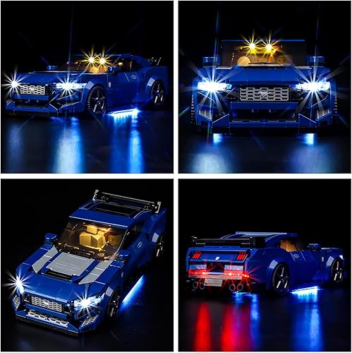 Vista 48 de Kyglaring Kit de iluminación LED diseñado para Lego Mercedes-AMG F1 W12 E Performance y Mercedes-AMG Project One 76909 Kit de construcción
