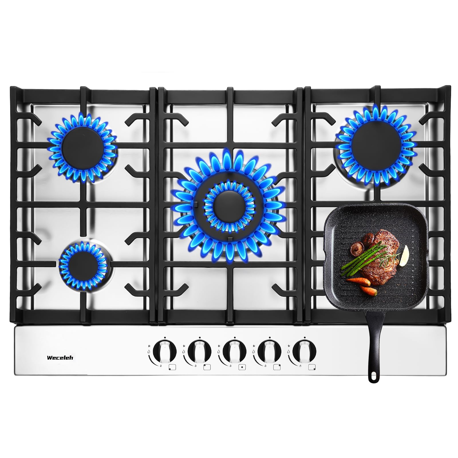 Weceleh 30 Inch Built in Gas Cooktop