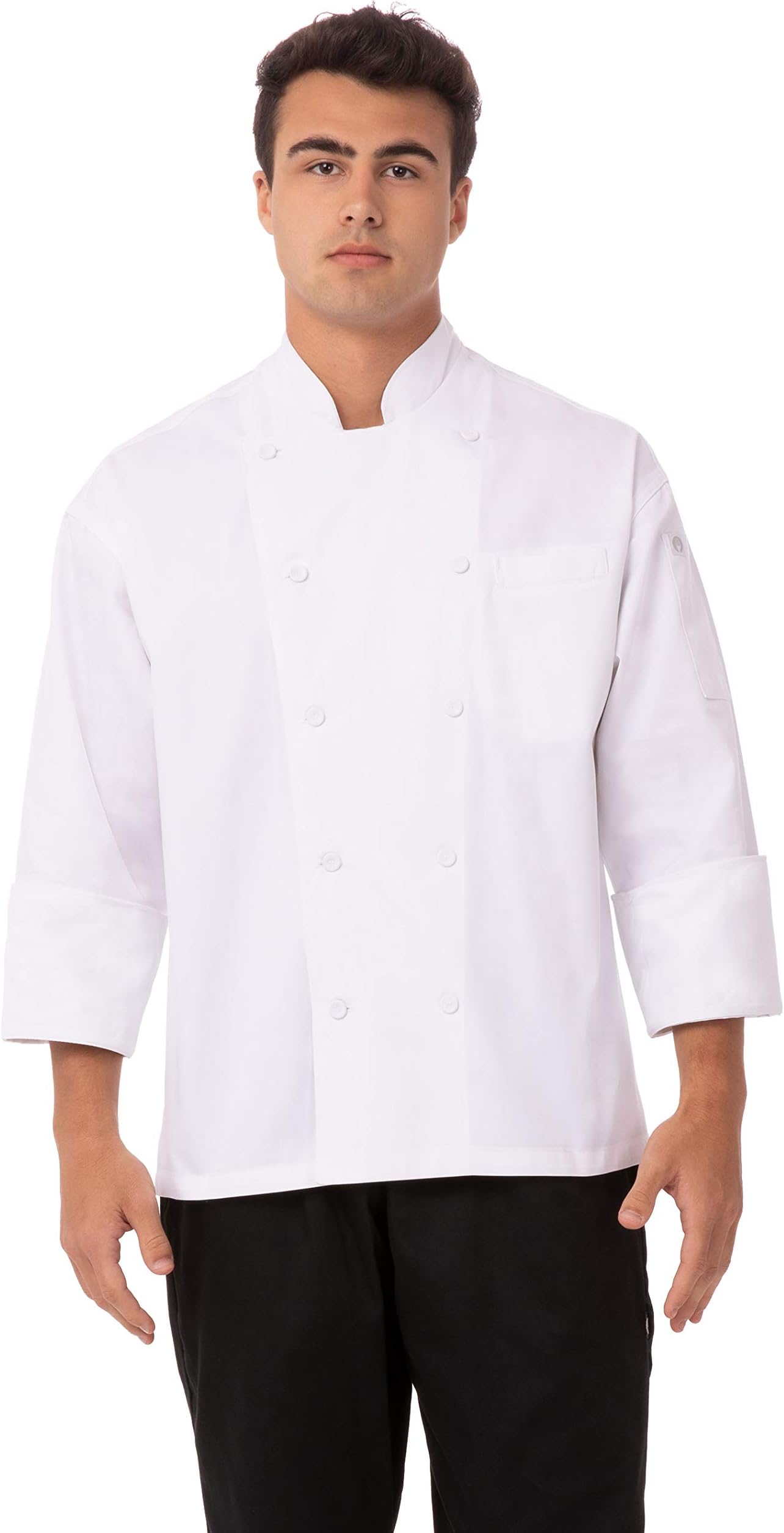 Chef Works Men's Lyon Executive Chef Coat (EWCC) White