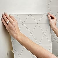 Vista 8 de Scott Living Papel pintado autoadhesivo de doble toma, color gris