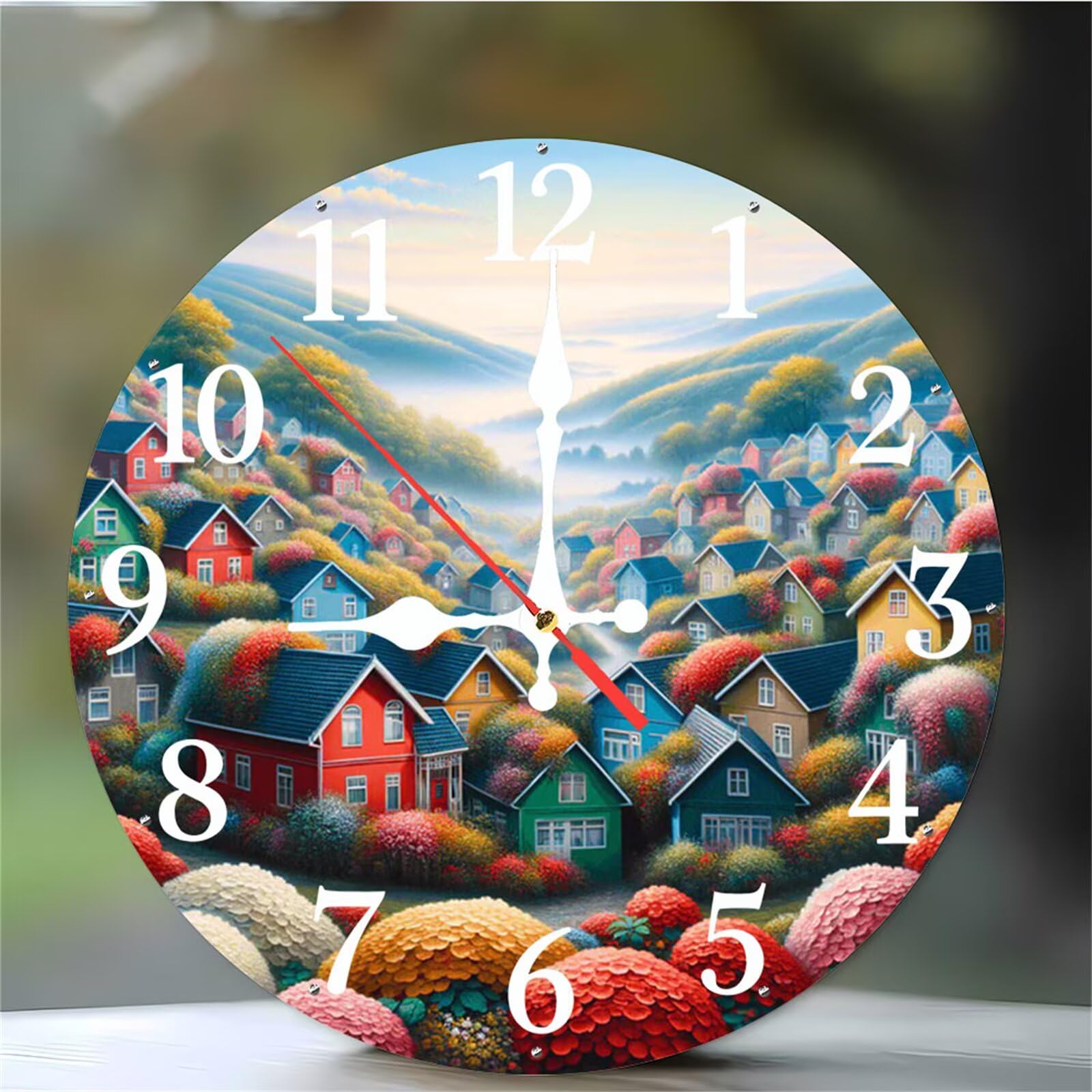 Pendule murale moderne pour cuisine et salon crée un intérieur chaleureux