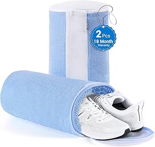 Large Shoe Washing Machine Bags for Sneakers & Tennis Shoes, Blue 2-Pack