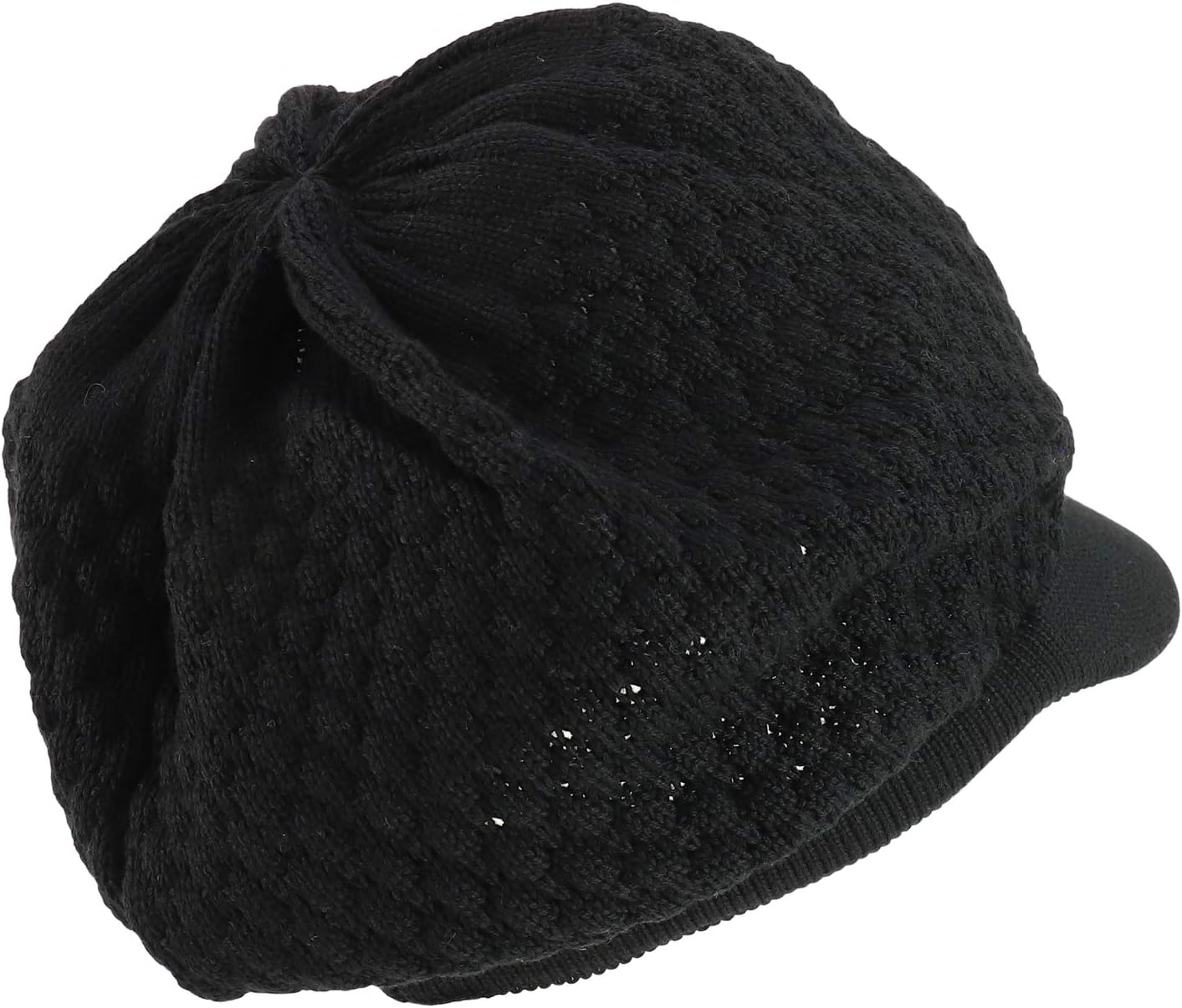 Armycrew Rastafarian Dreadlock Knit Oversized Slouch Cotton Visored Beanie