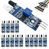 WWZMDiB 15Pcs IR Infrared Sensor 3-Wire Reflective Photoelectric Module for Arduino
